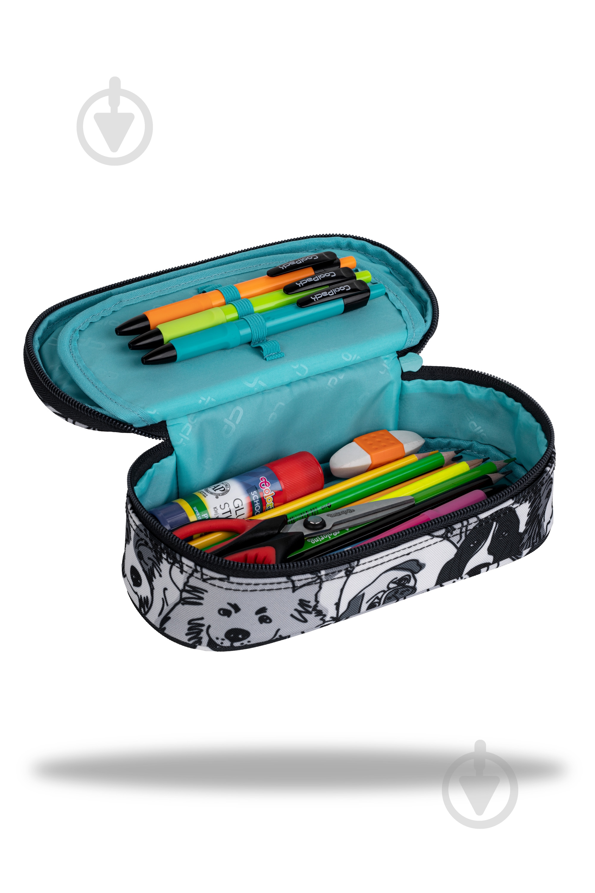 Пенал Campus Dogs Planet CoolPack серый - фото 2