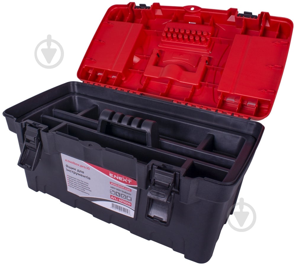 Скриня для інструментів E.NEXT e.toolbox.pro. 19" t011010 - фото 4 Скриня для інструментів E.NEXT e.toolbox.pro. 19" t011010 - фото 4