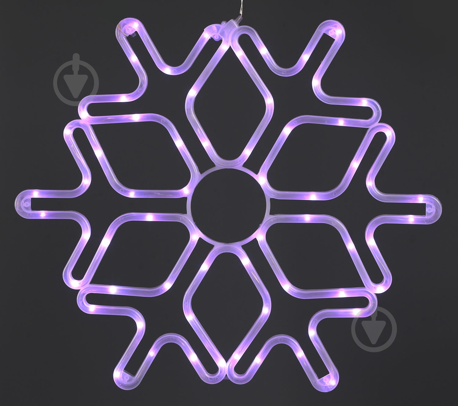 Декорація новорічна Феєрія сніжинка QC4011 світлодіодна (LED) 65 ламп 0,51 м - фото 2