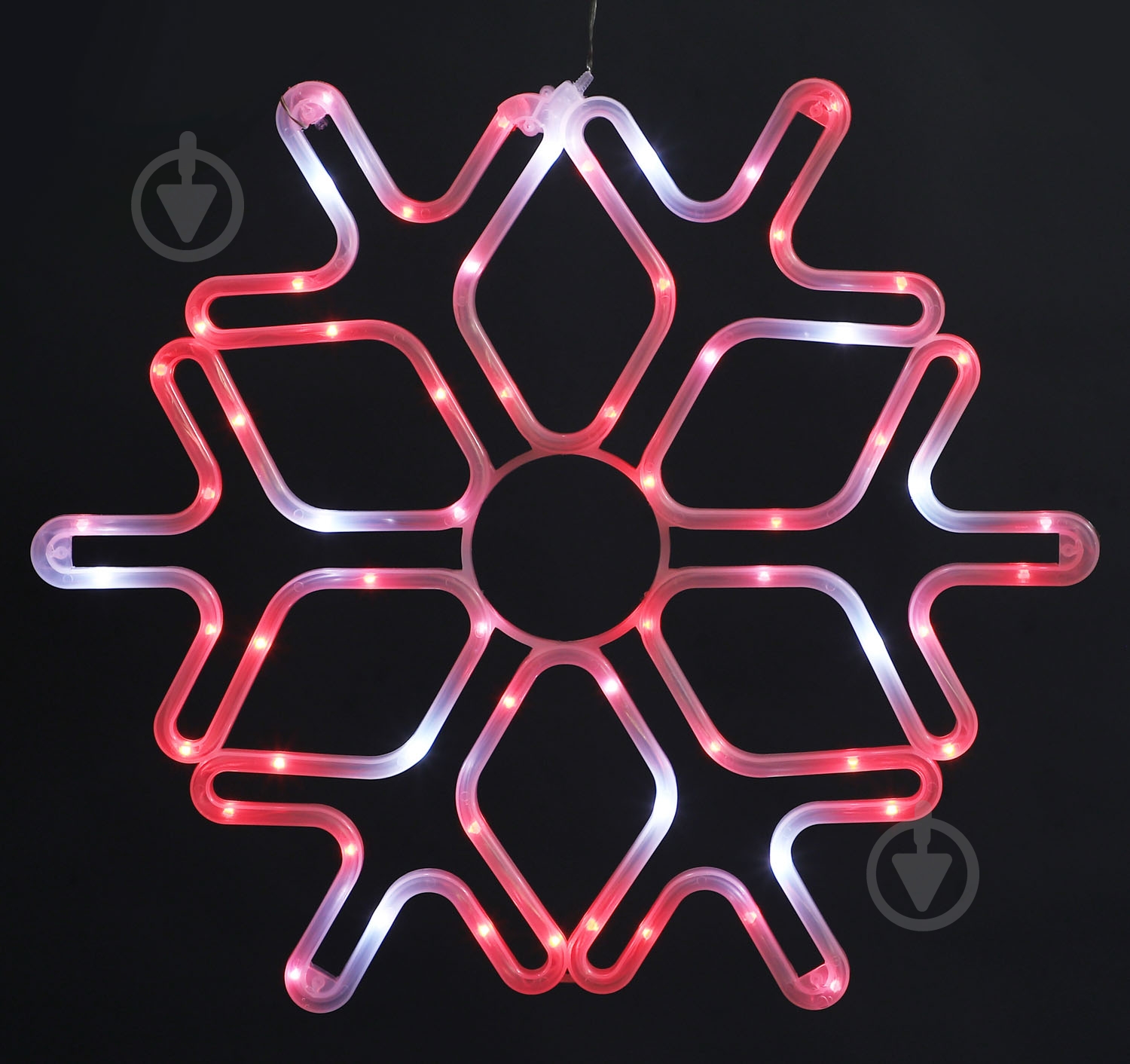 Декорація новорічна Феєрія сніжинка QC4011 світлодіодна (LED) 65 ламп 0,51 м - фото 4