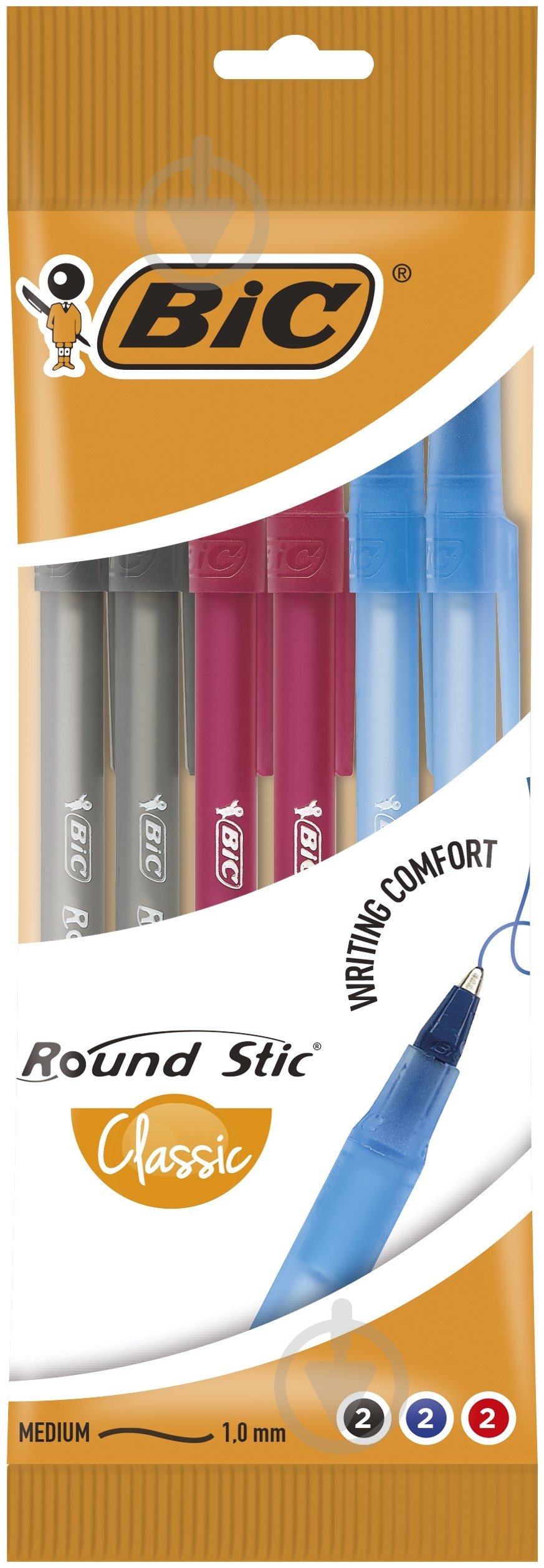 Набір ручок кулькових BIC Round Stic 6 шт. - фото 1