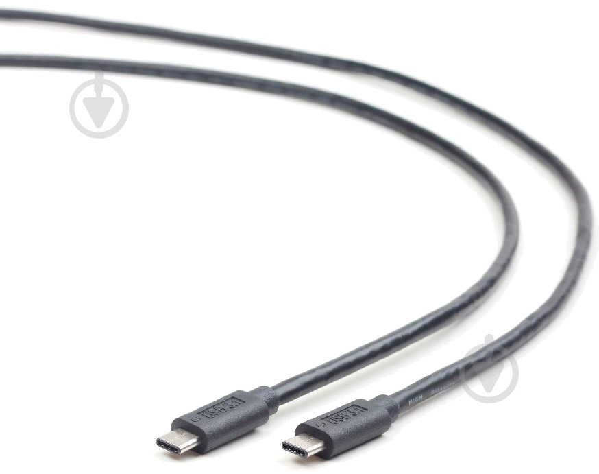 Кабель Cablexpert USB Type-C – USB Type-C 1 м черный (CCP-USB3.1-CMCM-1M) премиум - фото 2 Кабель Cablexpert USB Type-C – USB Type-C 1 м черный (CCP-USB3.1-CMCM-1M) премиум - фото 2