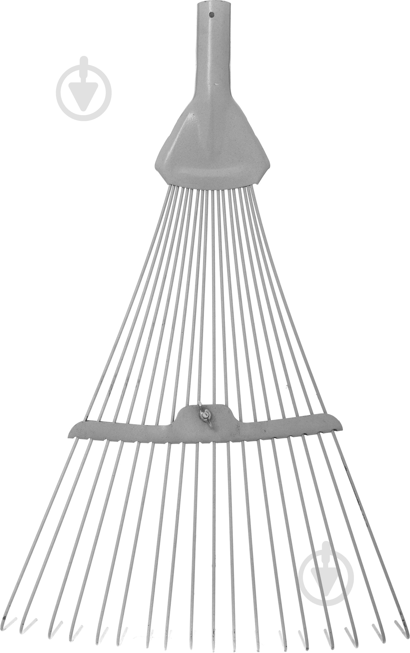 Грабли раздвижные крашенные красные без черенка Лев 18 зубов - фото 2