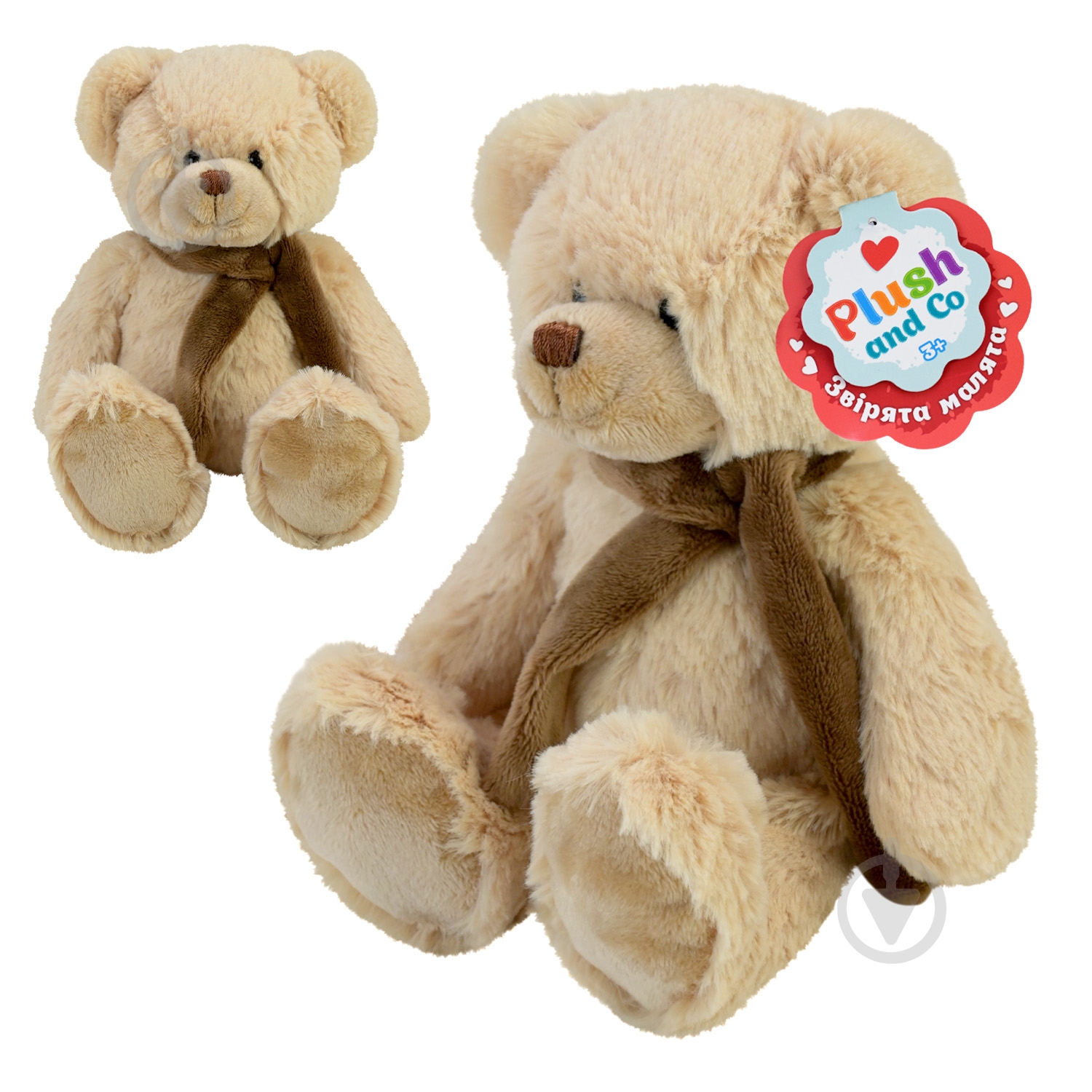 ᐉ М'яка іграшка Plush and Co Ведмедик 11х10х22 см бежевий із