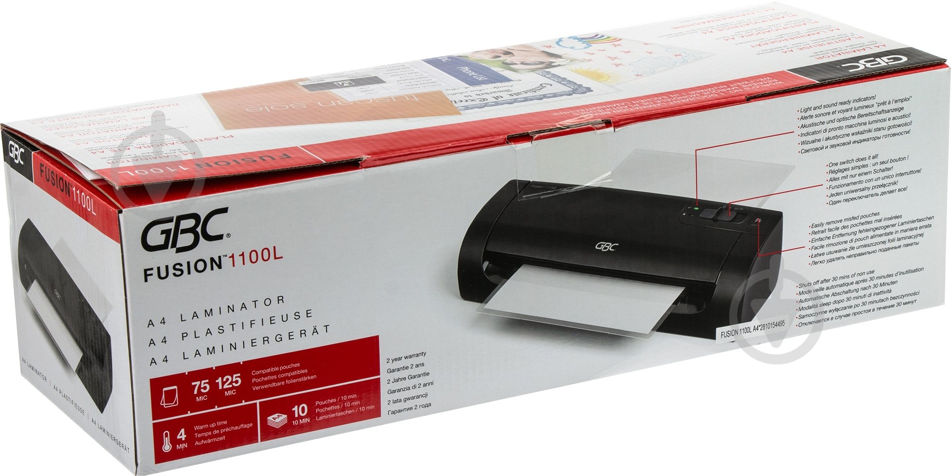 Ламинатор Fusion 1100L A4 GBC - фото 5