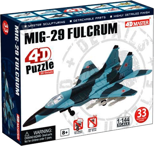 Пазл объемный 4D Master Истребитель МиГ-29 26207 - фото 1 Пазл объемный 4D Master Истребитель МиГ-29 26207 - фото 1