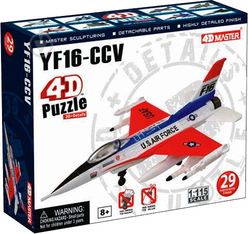 Пазл объемный 4D Master Самолет YF-16 CCV 26209 - фото 1