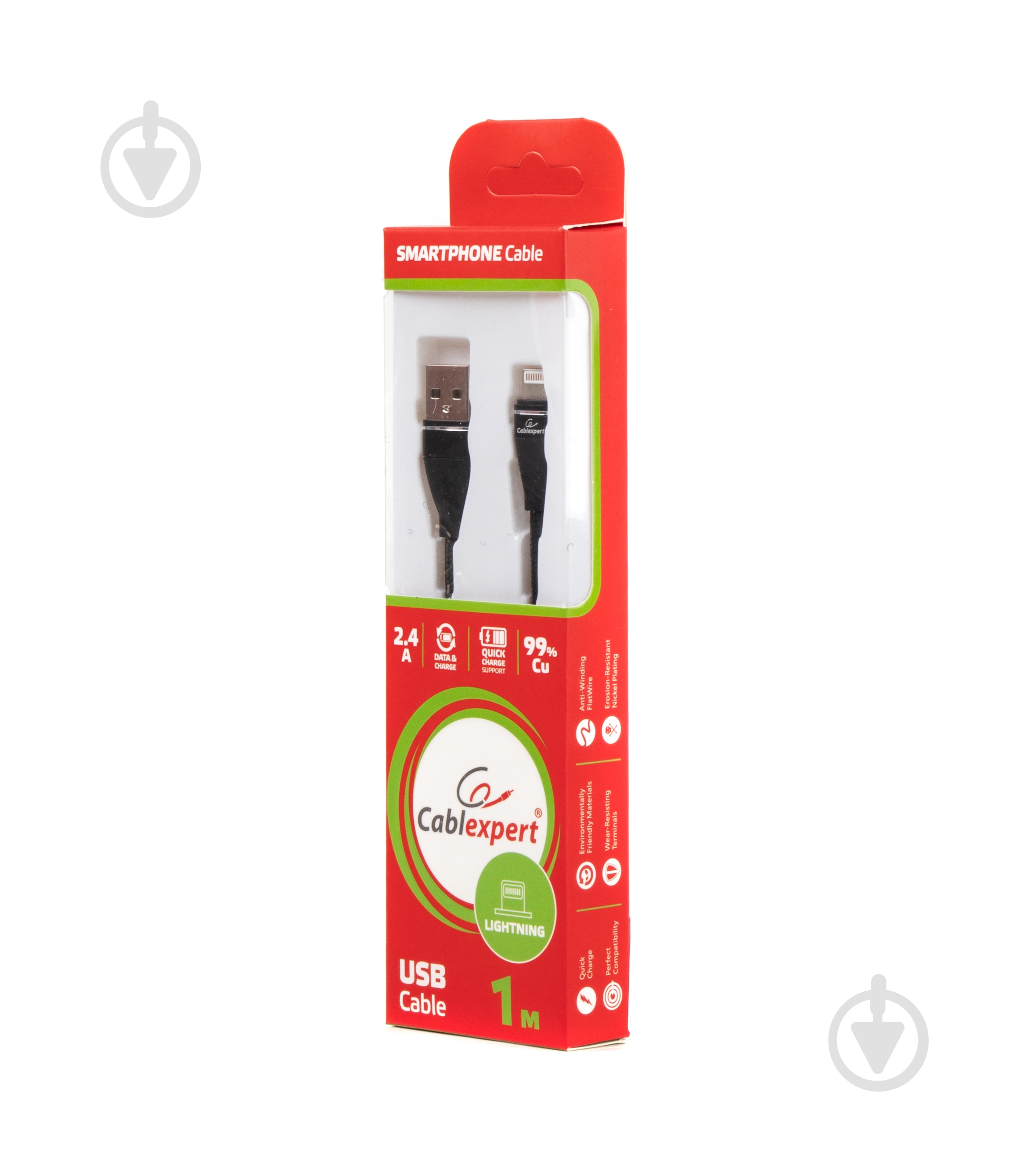 Кабель Cablexpert 1 м (CCPB-L-USB-11BK) USB 2.0 А-папа/Lightning - фото 2
