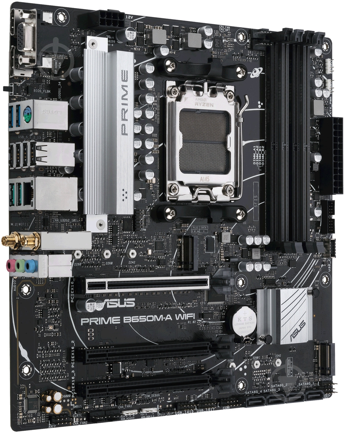 Материнська плата Asus 90MB1C00-M0EAY0 (Socket AM5, AMD B650, micro ATX) - фото 2