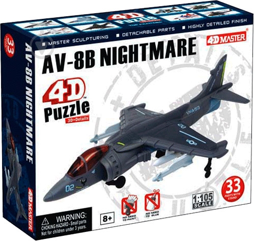 Пазл объемный 4D Master Самолет AV-8B 26215 - фото 1
