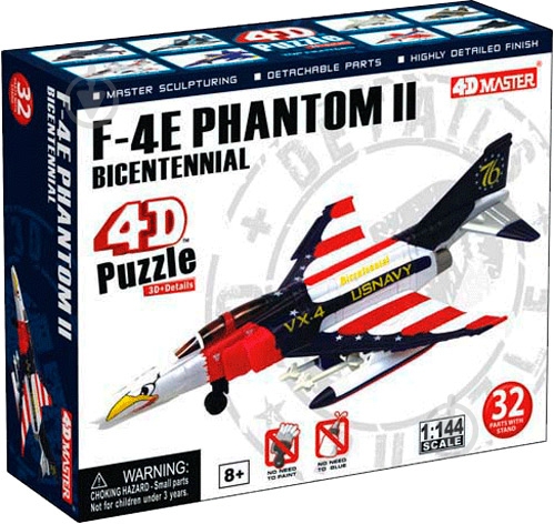 Пазл объемный 4D Master Самолет F-4E Phantom II 26216 - фото 1