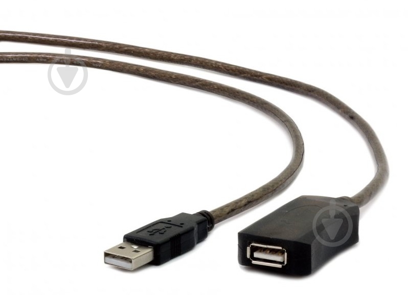 Кабель Cablexpert USB-удлинитель 5 м черный (UAE-01-5M) удлинитель USB2.0 - фото 3
