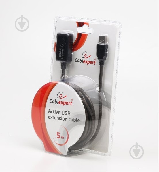 Кабель Cablexpert USB-удлинитель 5 м черный (UAE-01-5M) удлинитель USB2.0 - фото 5