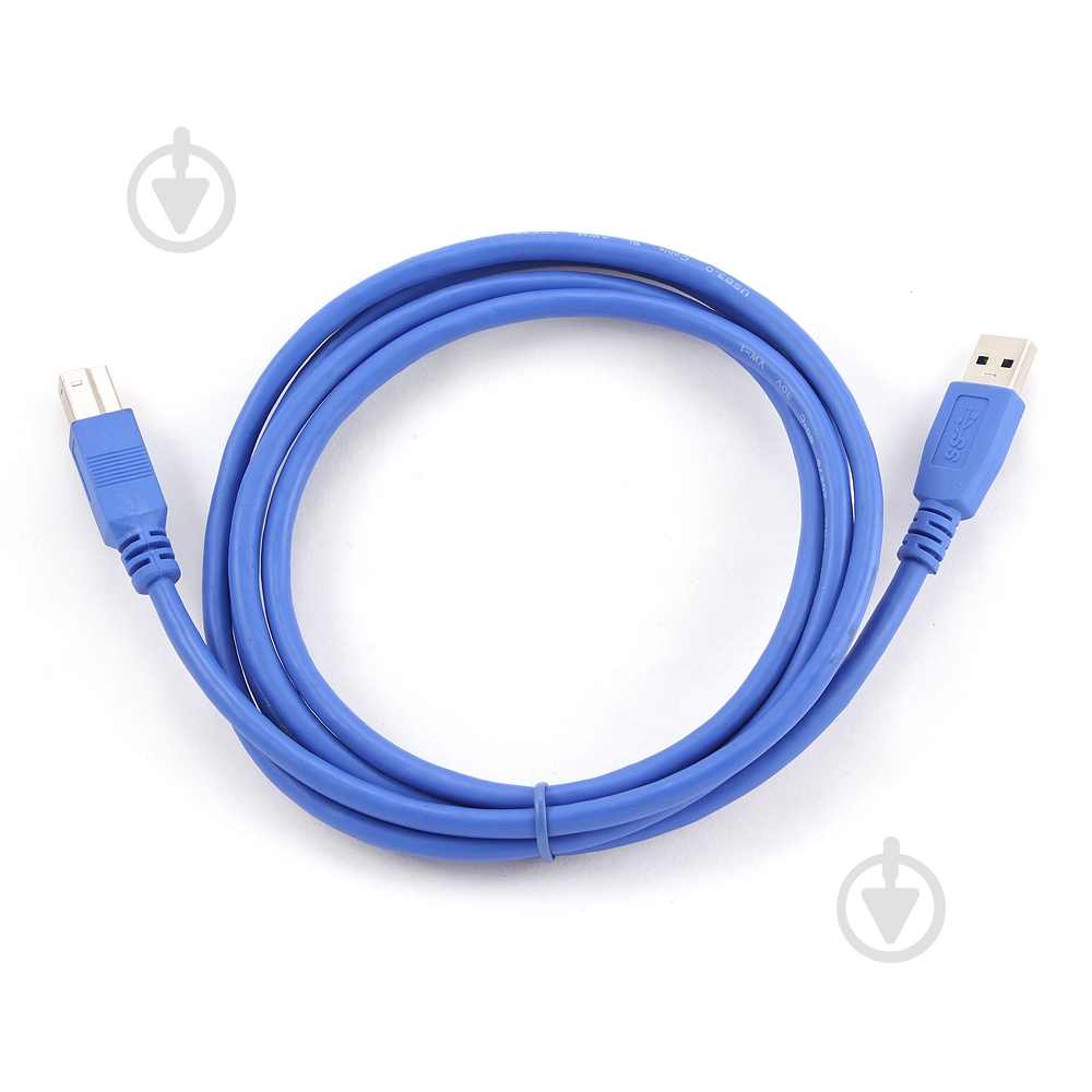 Кабель Gembird 1,8 м синий (CCP-USB3-AMBM-6) USB3.0 A-папа/B-папа - фото 3