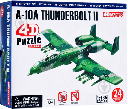 Пазл объемный 4D Master Самолет A-10A Thunderbolt II 26233 - фото 1 Пазл объемный 4D Master Самолет A-10A Thunderbolt II 26233 - фото 1