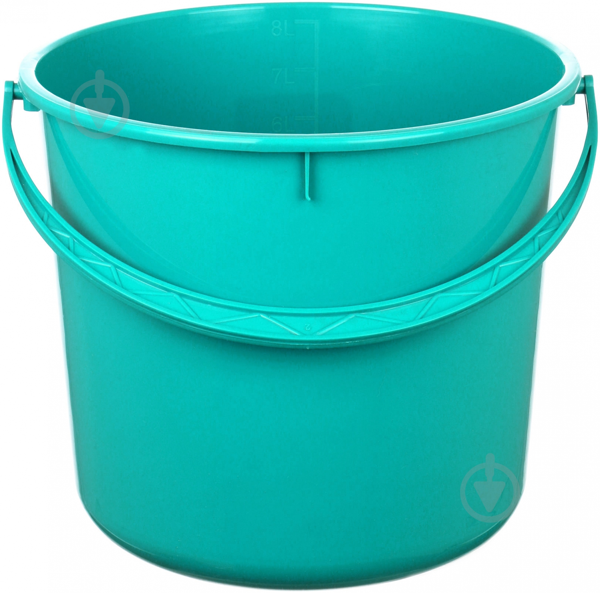 Ведро обычное Алеана хозяйственное 8 л зеленый - фото 1 Ведро обычное Алеана хозяйственное 8 л зеленый - фото 1