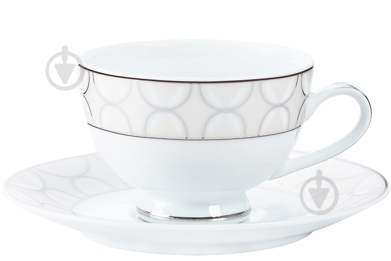 Чашка чайная с блюдцем DPL Bowtie 200 мл - фото 1