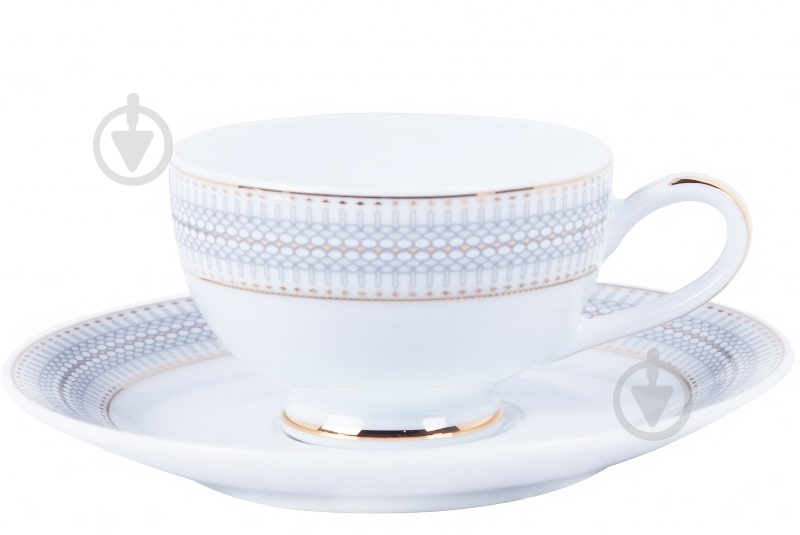 Чашка чайная с блюдцем DPL Sauri 220 мл - фото 1 Чашка чайная с блюдцем DPL Sauri 220 мл - фото 1