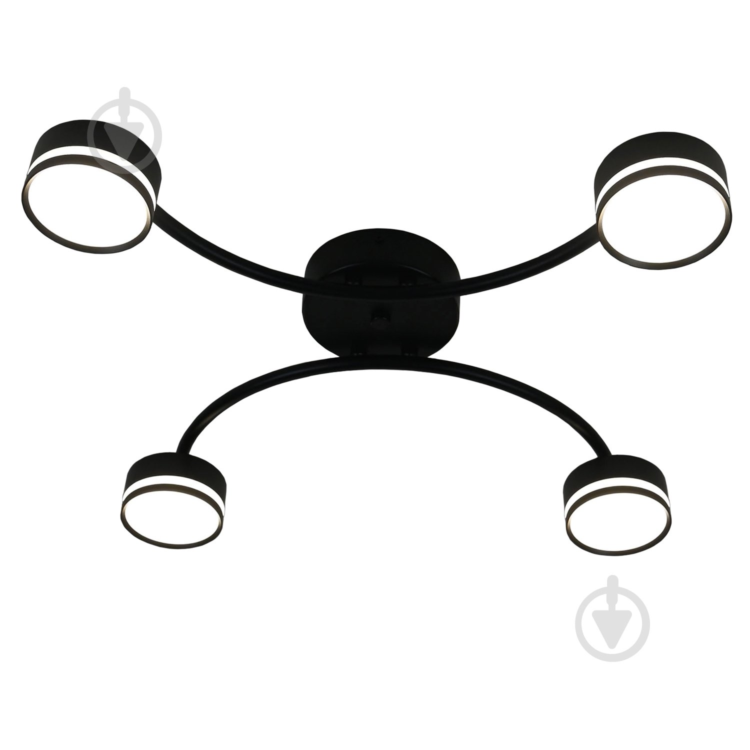 Люстра стельова Victoria Lighting 4xGX53 чорний Currant/PL4 black - фото 1