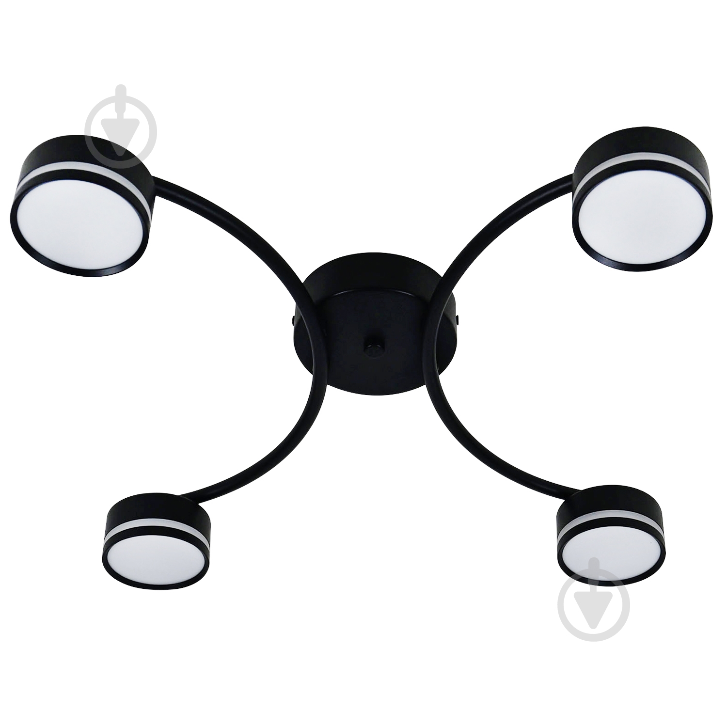 Люстра стельова Victoria Lighting 4xGX53 чорний Currant/PL4 black - фото 2