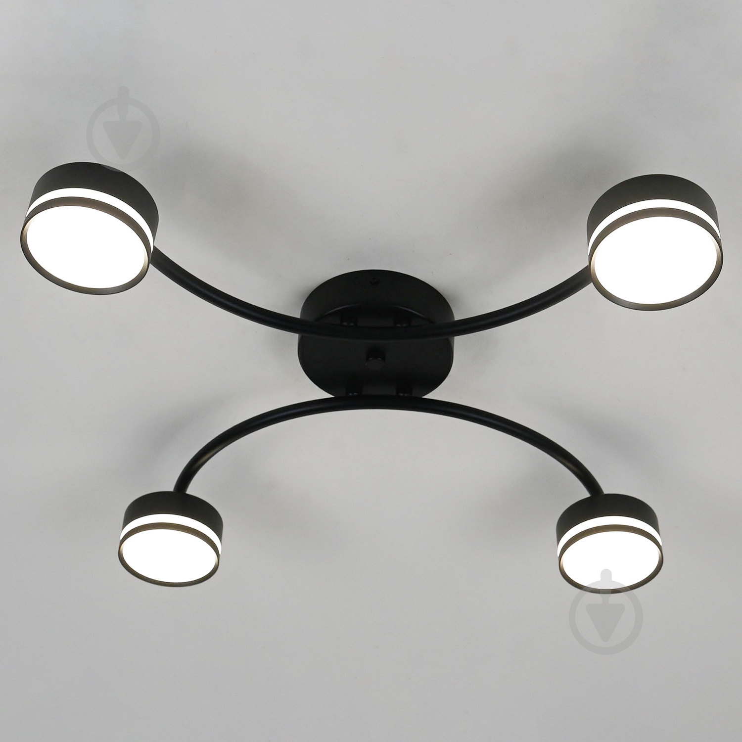 Люстра стельова Victoria Lighting 4xGX53 чорний Currant/PL4 black - фото 3