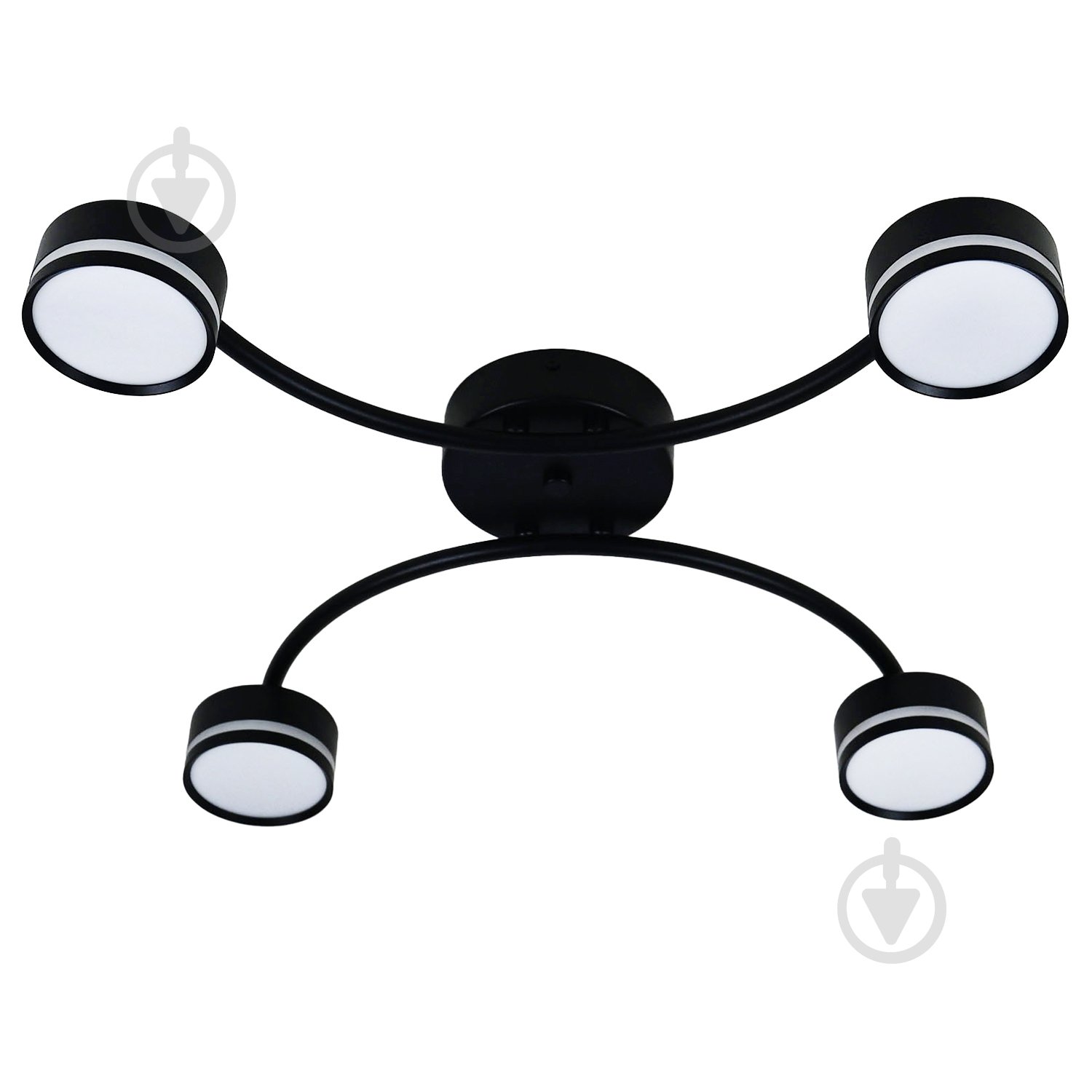Люстра стельова Victoria Lighting 4xGX53 чорний Currant/PL4 black - фото 4
