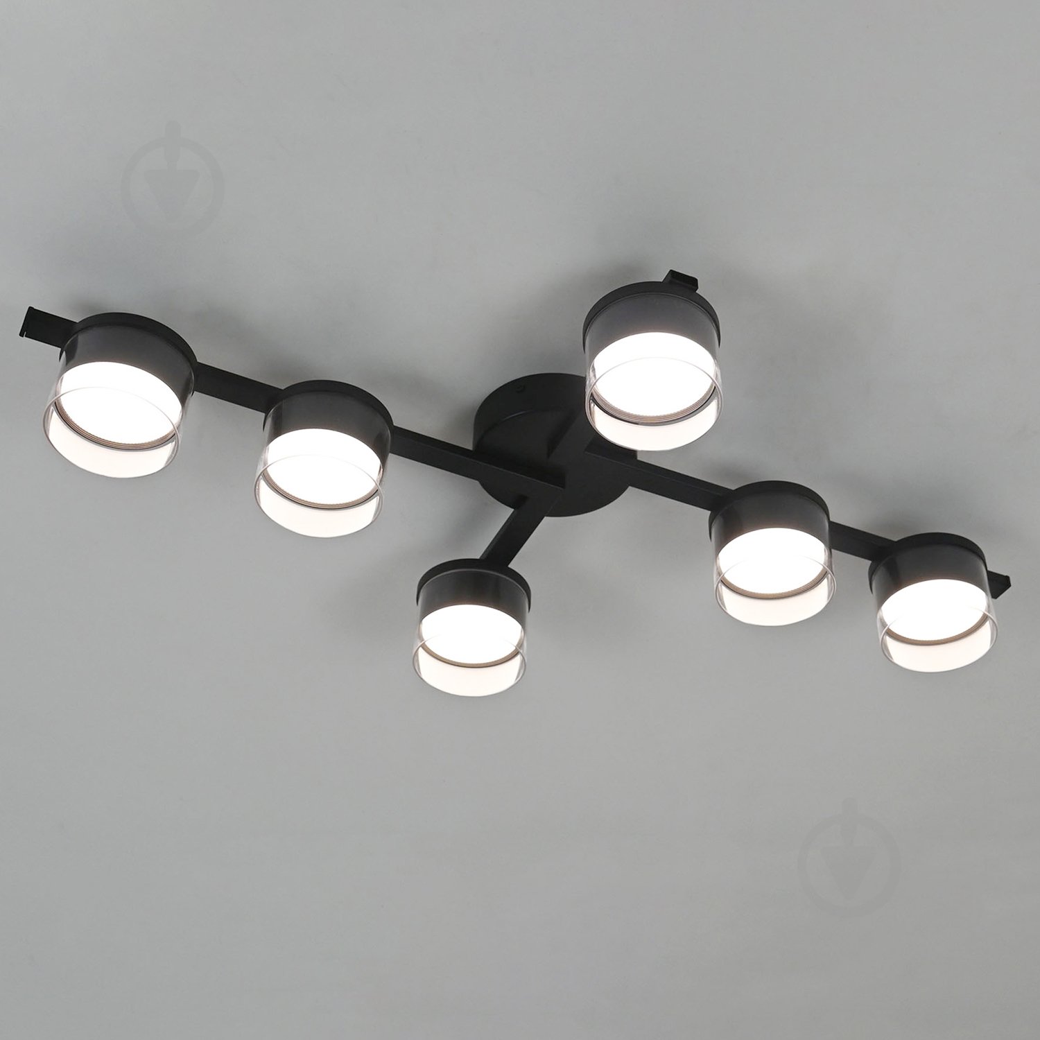 Люстра потолочная Victoria Lighting 6xGX53 черный Field/PL6 black - фото 3 Люстра потолочная Victoria Lighting 6xGX53 черный Field/PL6 black - фото 3