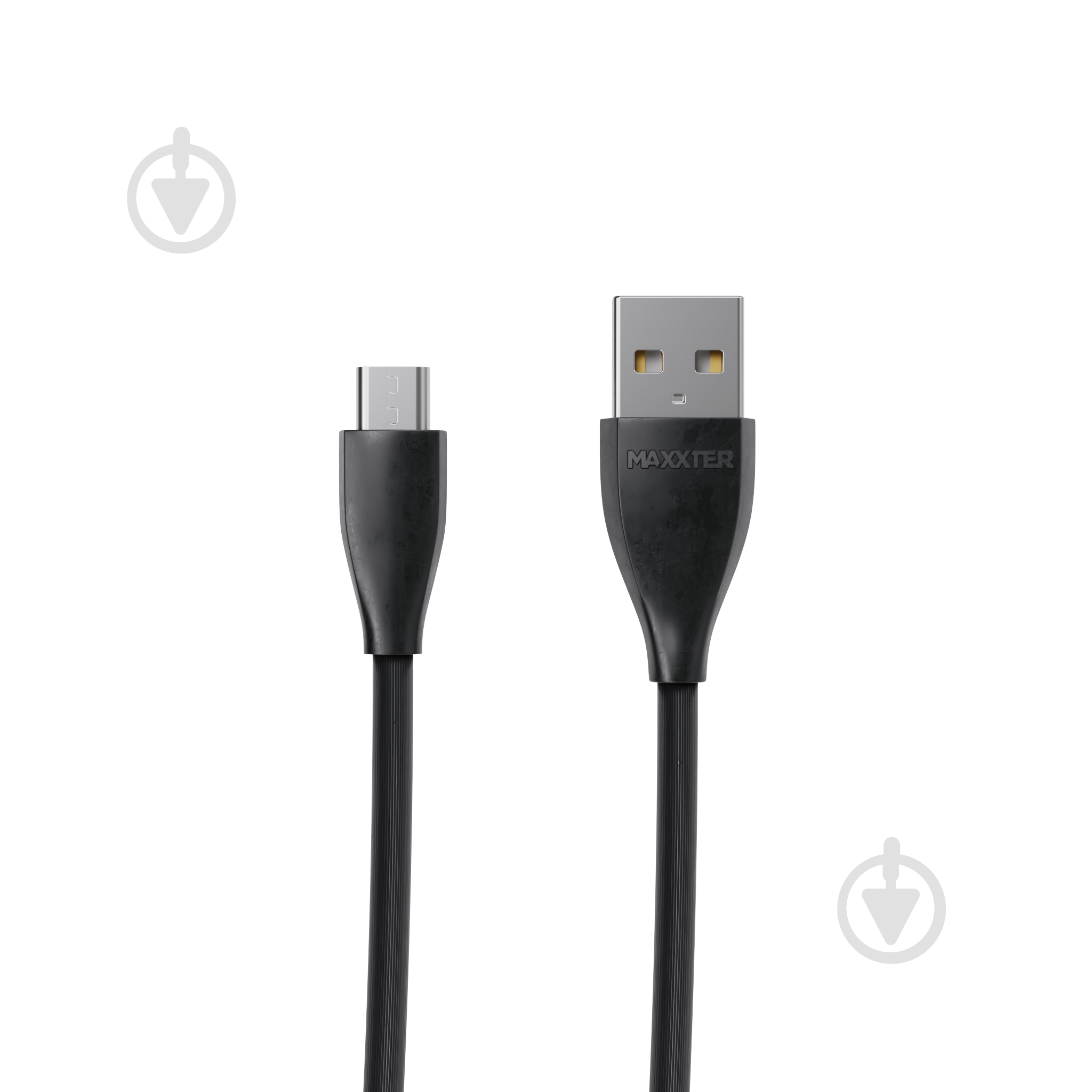 Кабель Maxxter USB – microUSB 1 м черный (UB-M-USB-01BK) - фото 1