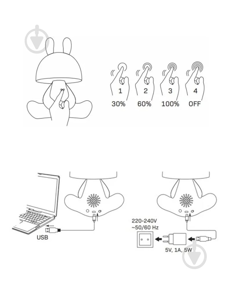 Нічник Goldlux Fancy 2,5 Вт чорний 326218 - фото 13 Нічник Goldlux Fancy 2,5 Вт чорний 326218 - фото 13