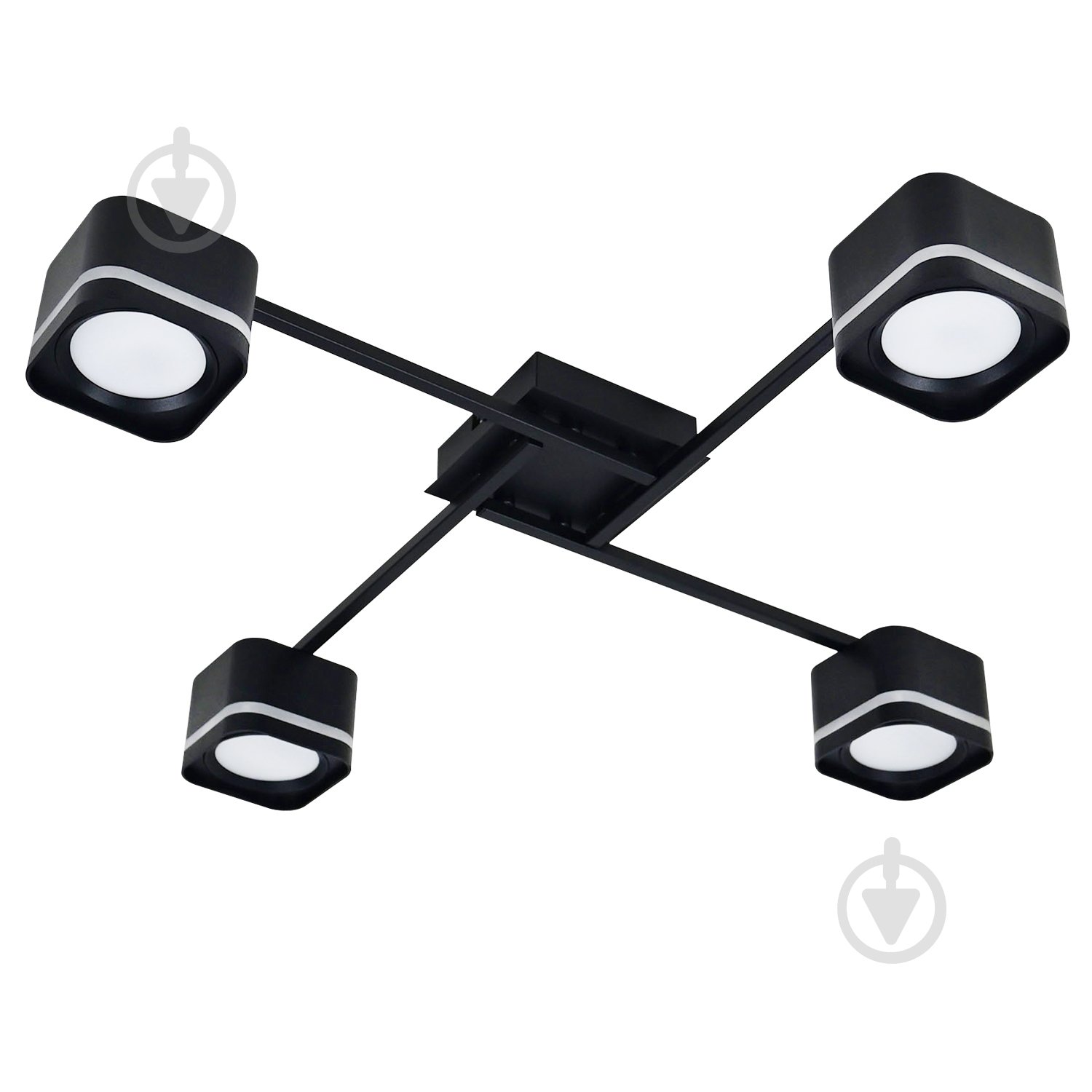 Люстра стельова Victoria Lighting 4xGX53 чорний Peach/PL4 black - фото 1