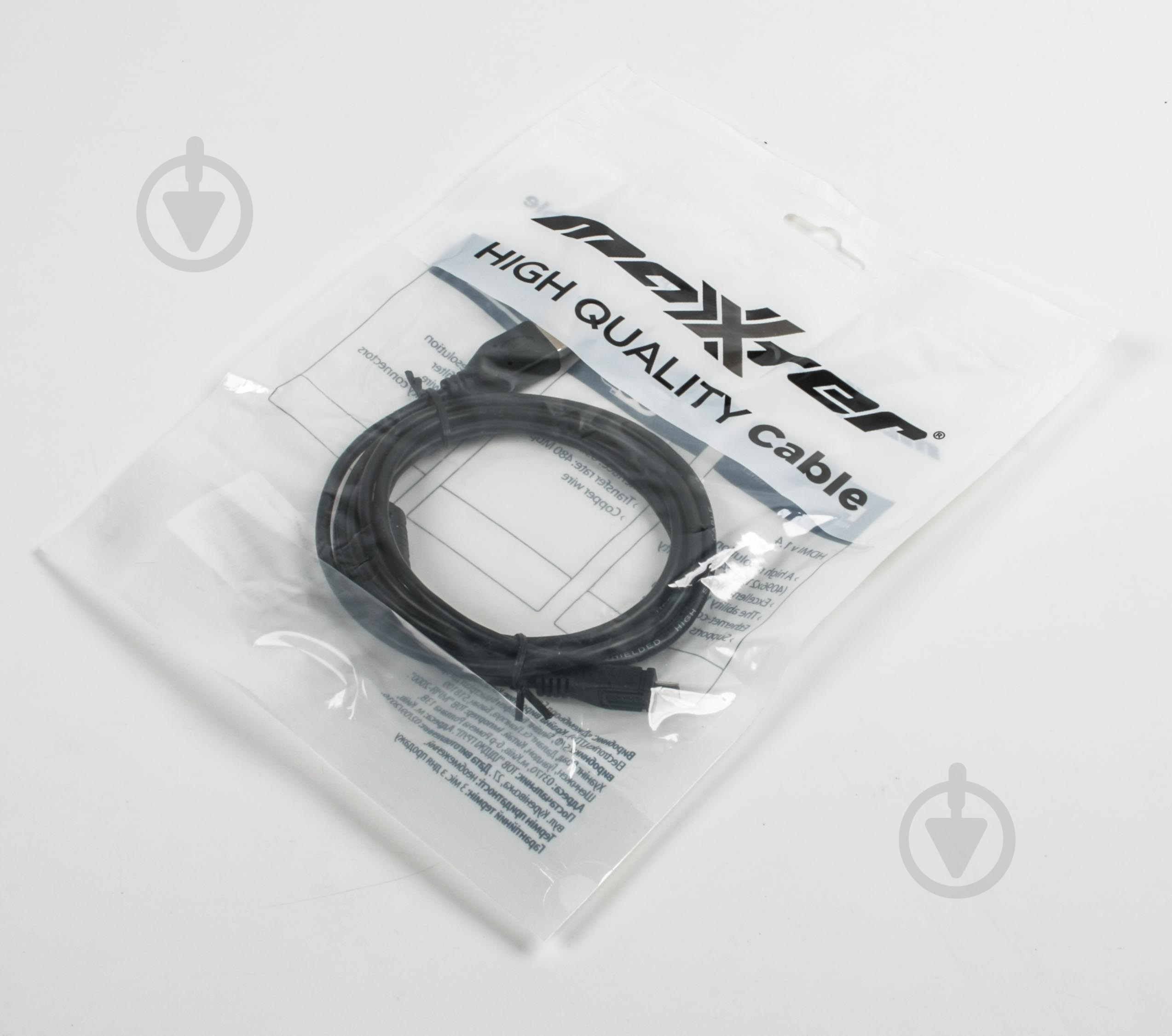 Кабель Maxxter USB – microUSB 1,8 м черный (UF-AMM-6) - фото 2