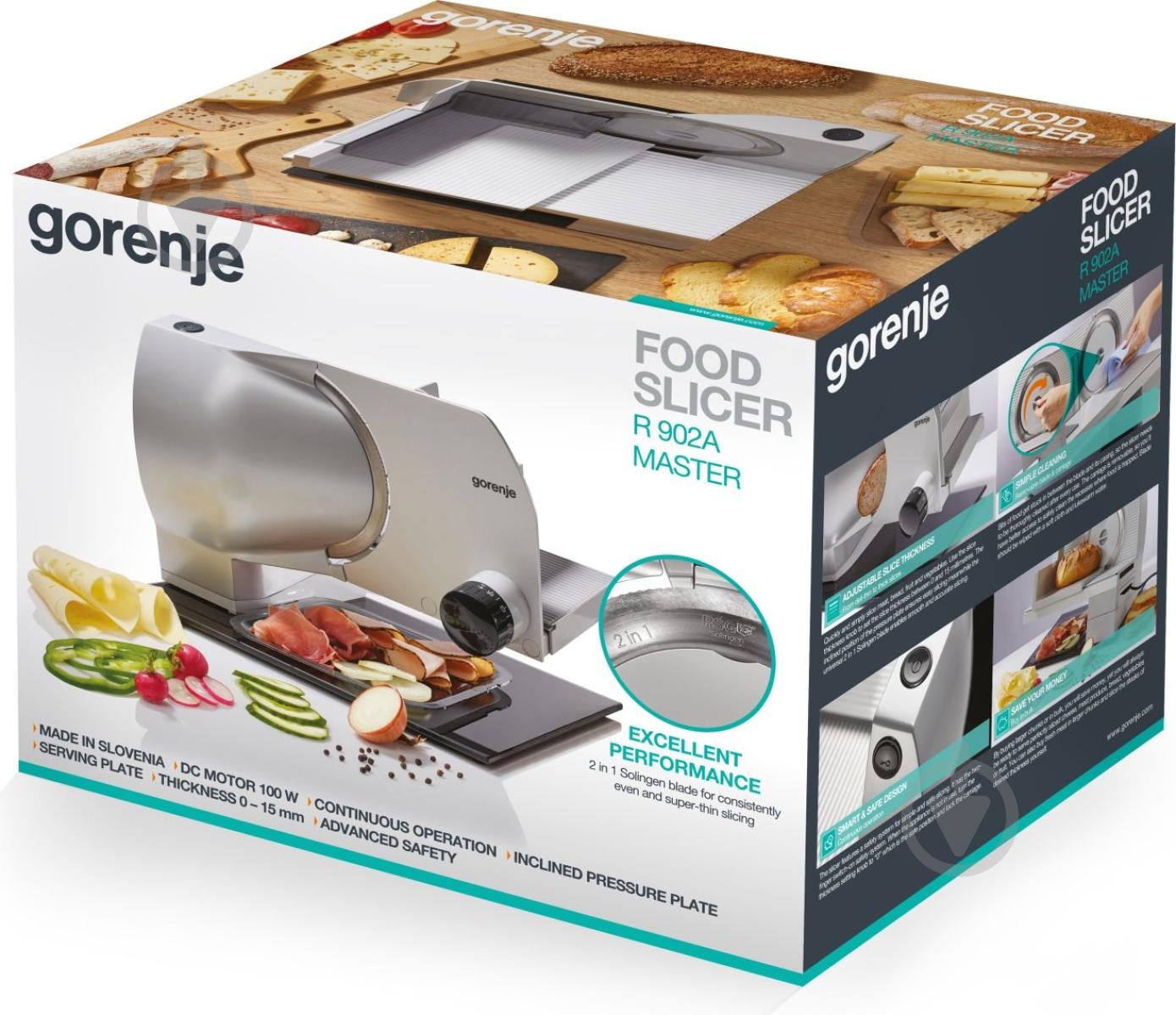 Ломтерезка Gorenje (R902A) - фото 3 Ломтерезка Gorenje (R902A) - фото 3