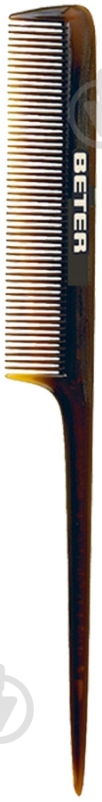 Гребешок Beter Comb with handle із хвостиком 12107 коричневый - фото 1