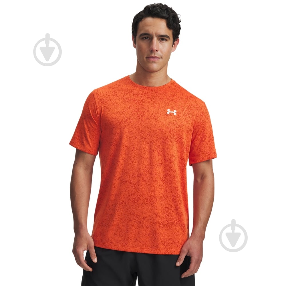 Футболка Under Armour Tech Tee Novelty 6005920-844 р.S оранжевый - фото 1