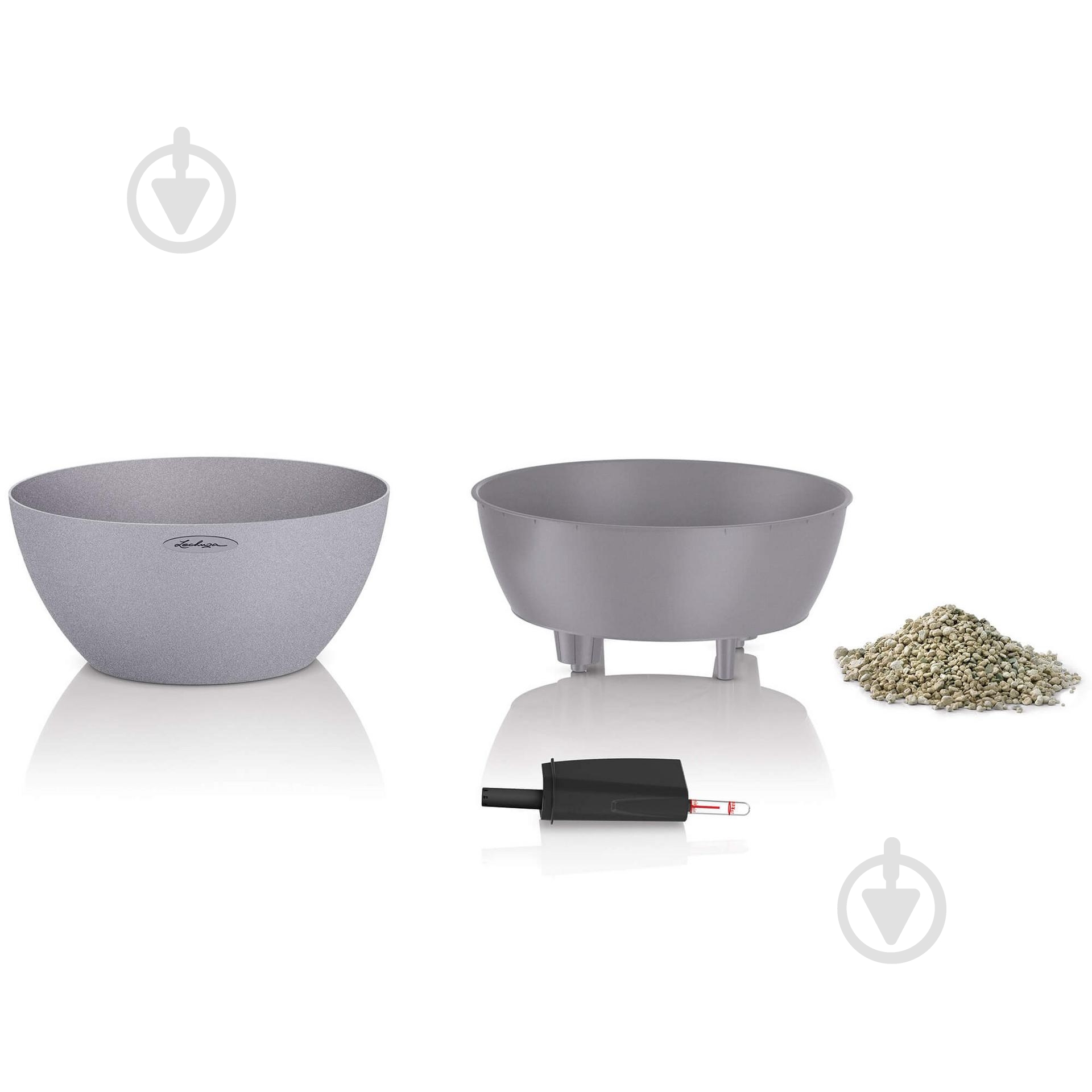 Вазон декоративний Lechuza Cubeto Color 40 круглий 11,5 л графітово-чорний (13842) - фото 2