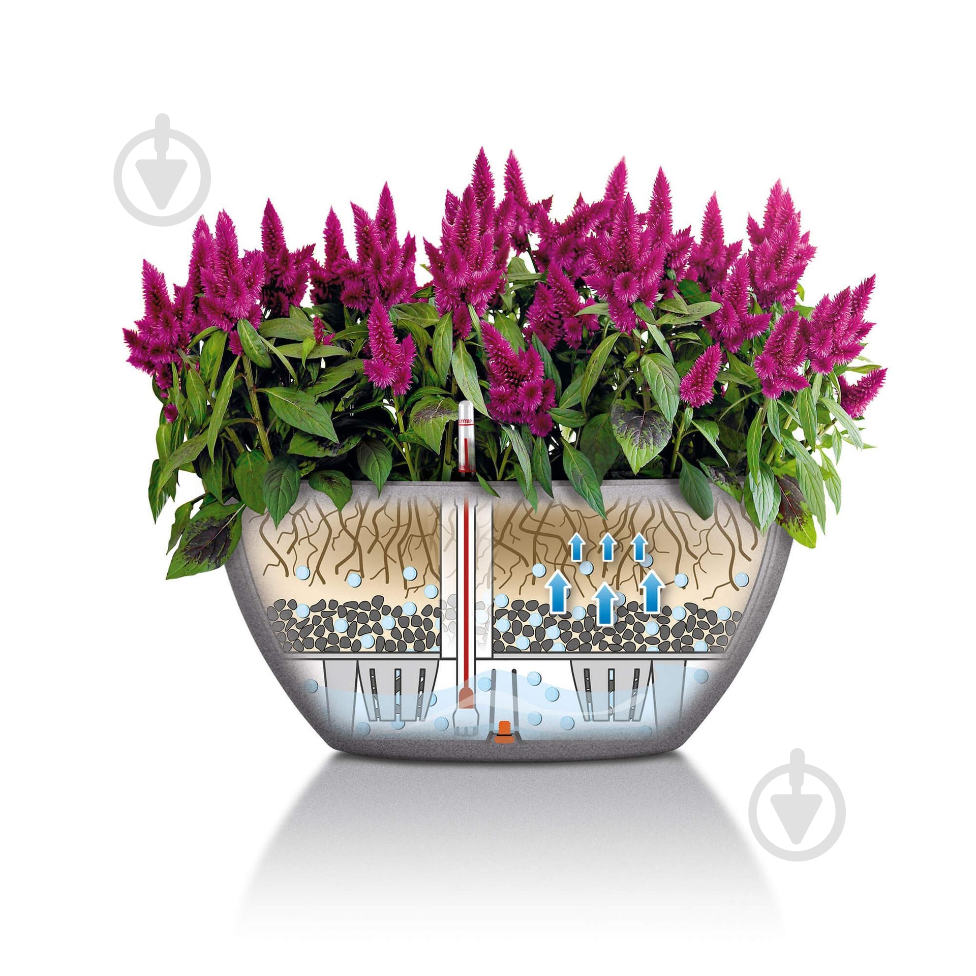 Вазон декоративний Lechuza Cubeto Color 40 круглий 11,5 л графітово-чорний (13842) - фото 4