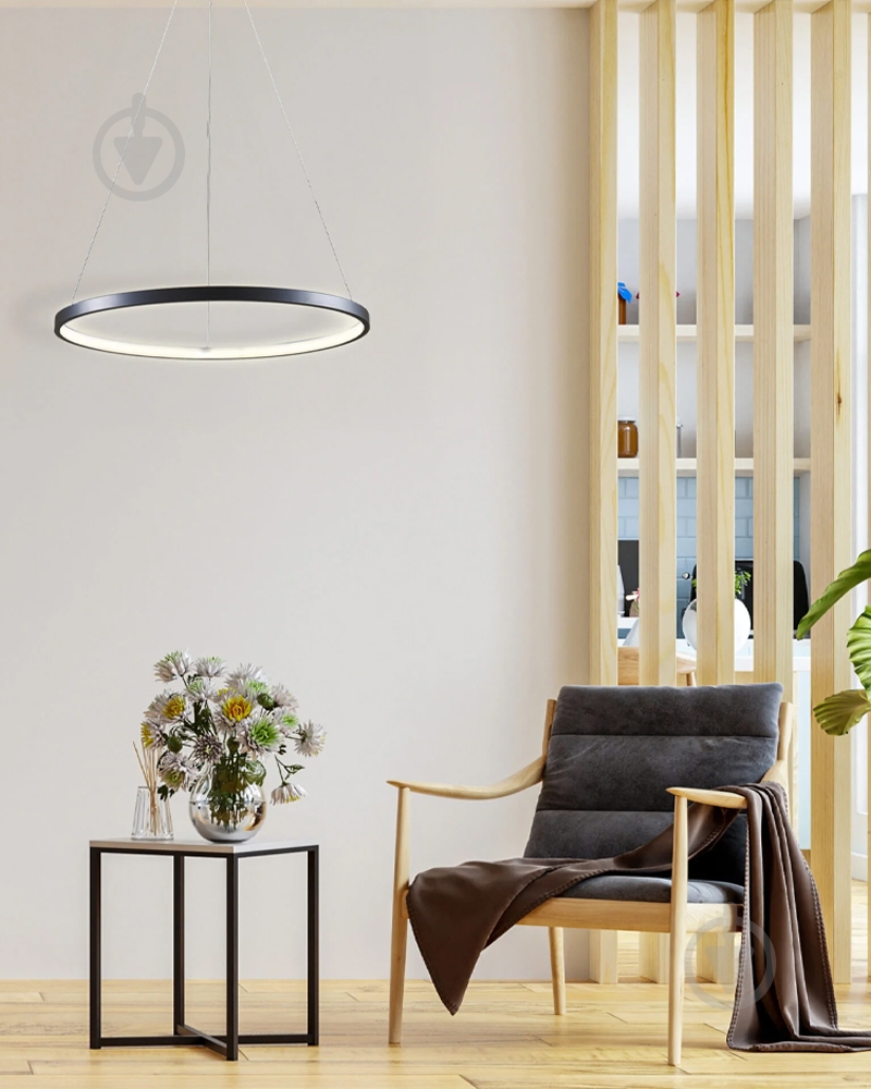Люстра підвісна Goldlux Lea 20 Вт LED-модуль чорний 329158 - фото 5