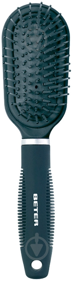 Щетка для волос Beter Mini pneumatic brush with round-tip bristles 03232 серый - фото 1 Щетка для волос Beter Mini pneumatic brush with round-tip bristles 03232 серый - фото 1