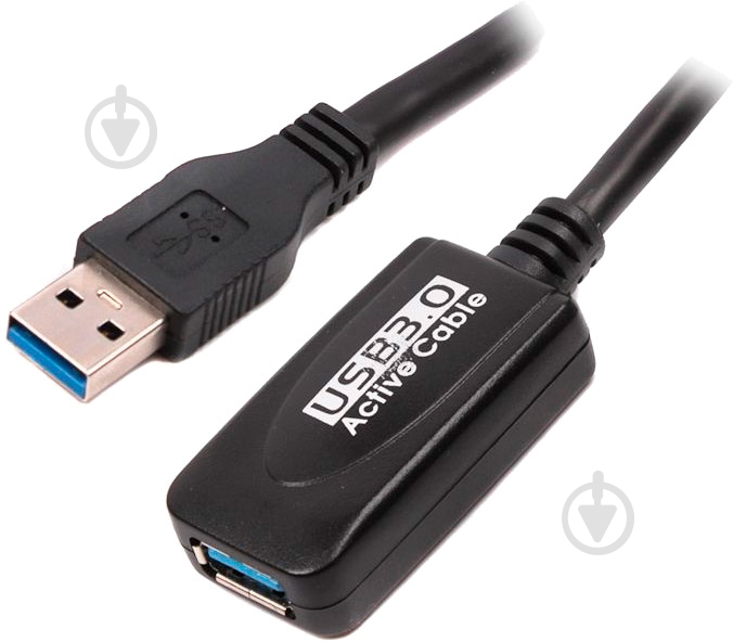 Удлинитель Viewcon USB 3.0 AM – AF 5 м черный (VE057) - фото 1