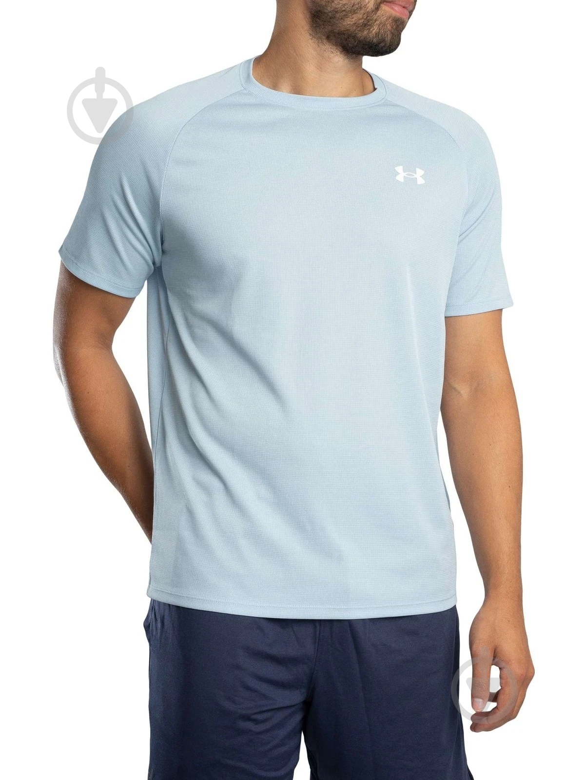 Футболка Under Armour Tech Textured SS 1382796-454 р.S синий - фото 3 Футболка Under Armour Tech Textured SS 1382796-454 р.S синий - фото 3