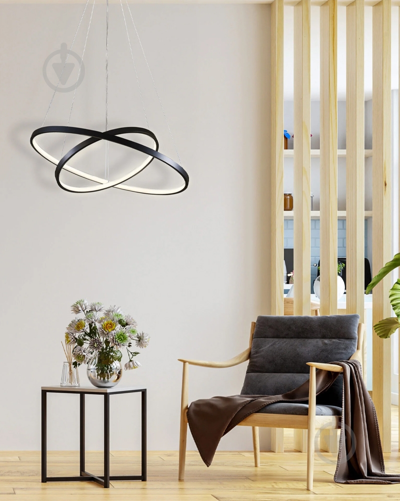 Люстра подвесная Goldlux Lea 35 Вт LED-модуль черный 329172 - фото 3 Люстра подвесная Goldlux Lea 35 Вт LED-модуль черный 329172 - фото 3