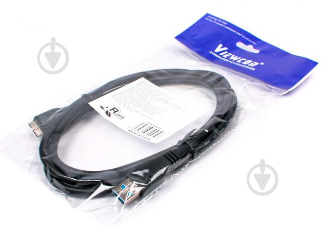 Кабель Viewcon USB 3.0 Am-Micro B 1,5 м черный (VV 010-1,5м.) - фото 2