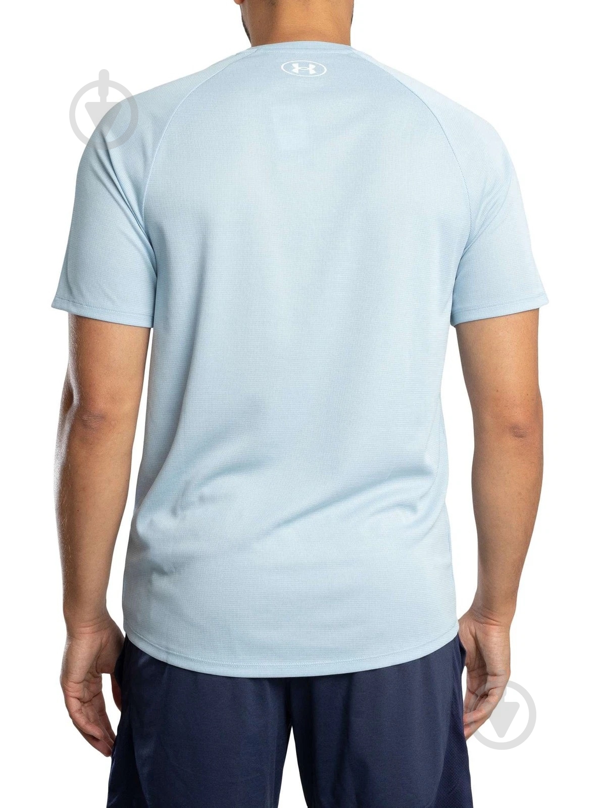 Футболка Under Armour Tech Textured SS 1382796-454 р.XL синій - фото 2 Футболка Under Armour Tech Textured SS 1382796-454 р.XL синій - фото 2