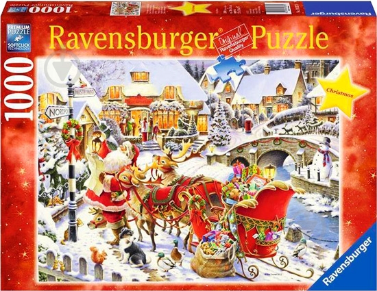 Пазл Ravensburger Санта ищет дорогу RSV-193370 - фото 1 Пазл Ravensburger Санта ищет дорогу RSV-193370 - фото 1