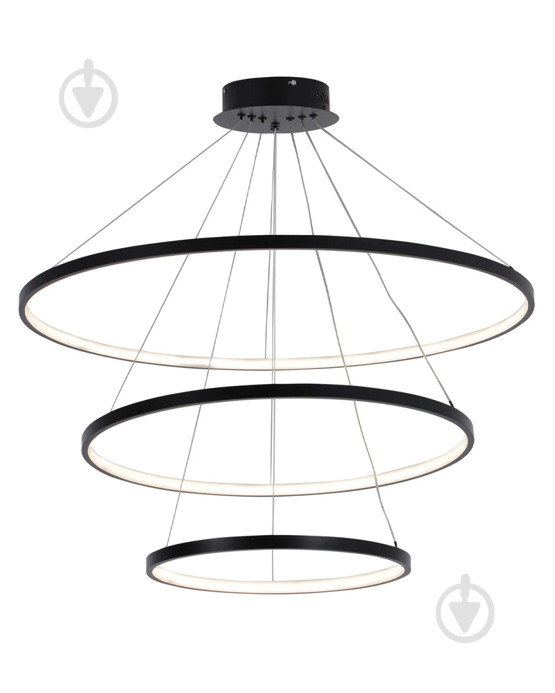 Люстра підвісна Goldlux Lea 60 Вт LED-модуль чорний 330024 - фото 2