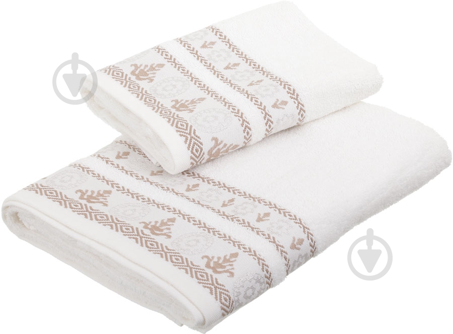 Набор полотенец RING молочный Simi - фото 1