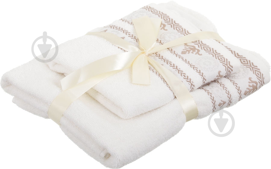 Набор полотенец RING молочный Simi - фото 5