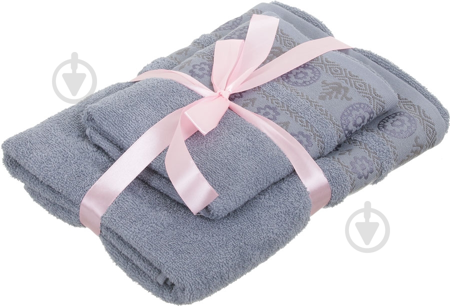 Набор полотенец RING серый Simi - фото 5