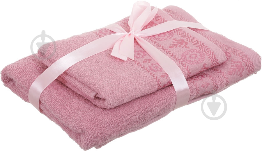 Набор полотенец RING розовый Simi - фото 5
