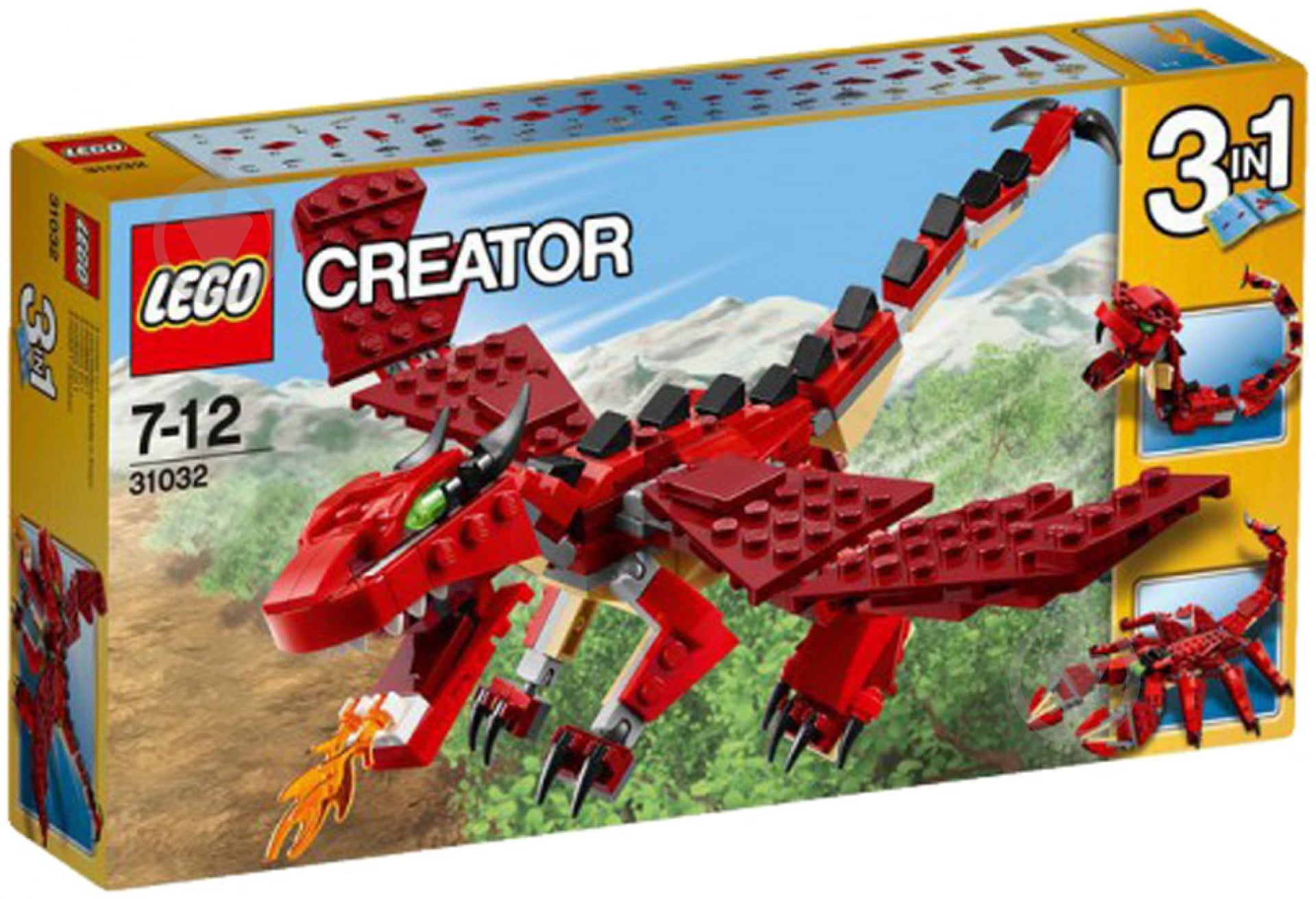 Конструктор LEGO Creator Вогнедишний дракон 31032 - фото 1 Конструктор LEGO Creator Вогнедишний дракон 31032 - фото 1